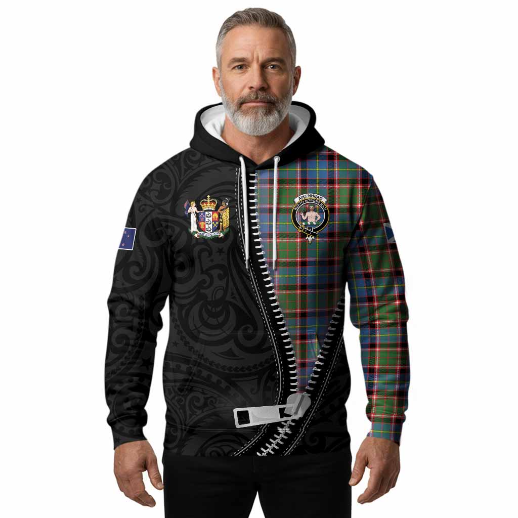 Aikenhead Tartan Hoodie New Zealand Pattern Unique Zipper Stylized