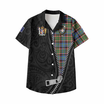 Aikenhead Tartan Kid Hawaiian Shirt New Zealand Pattern Unique Zipper Stylized