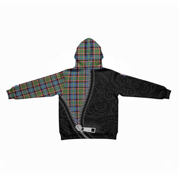 Aikenhead Tartan Kid Hoodie New Zealand Pattern Unique Zipper Stylized
