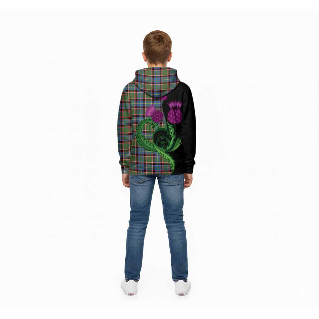 Aikenhead Tartan Kid Hoodie Traditional Scottish Thistle
