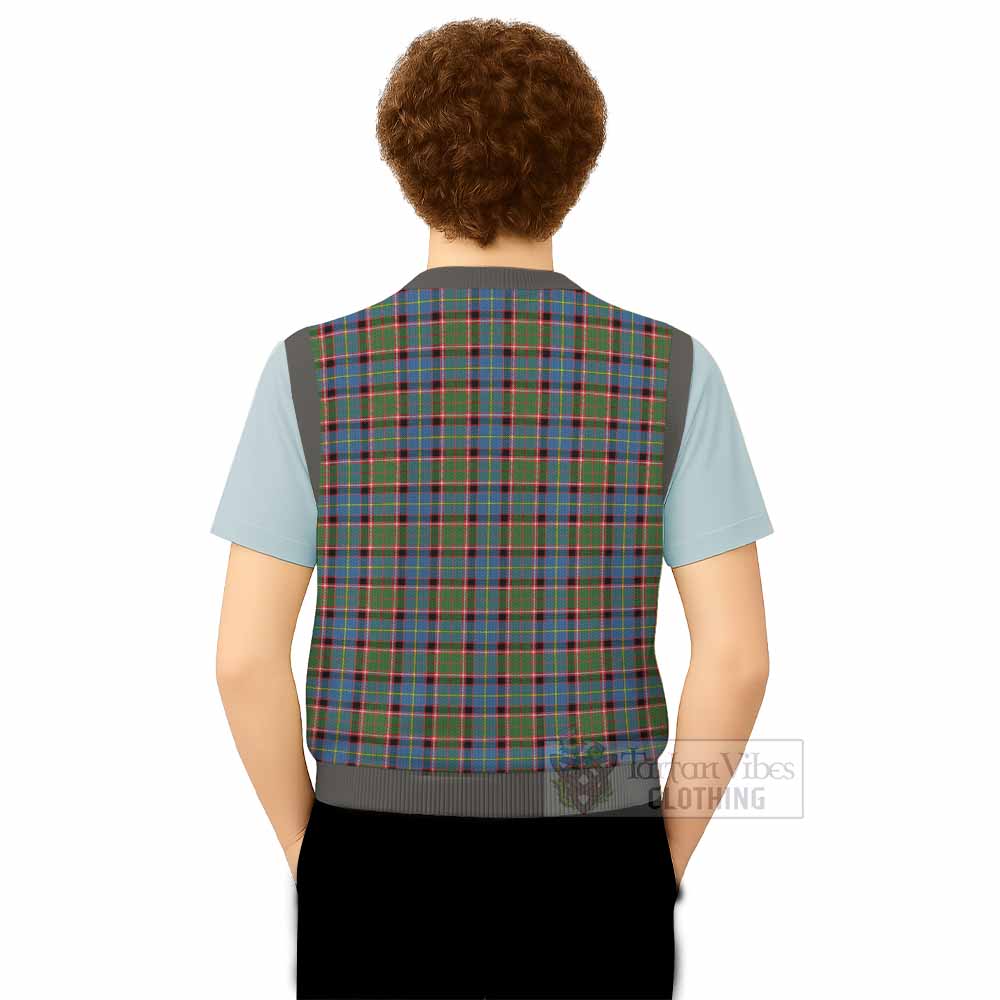 Aikenhead Tartan Knitted V-Neck Vest - Tartan Vibes Clothing