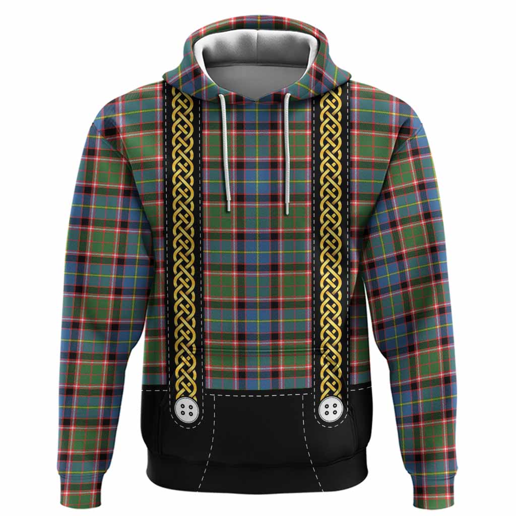 Aikenhead Tartan Lederhosen Costume Hoodie Scotland Celtic Knot Motif