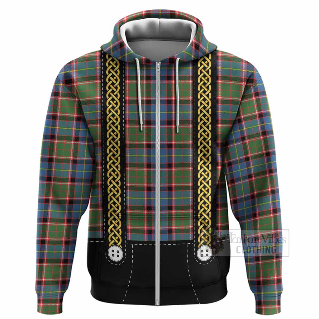 Aikenhead Tartan Lederhosen Costume Hoodie Scotland Celtic Knot Motif