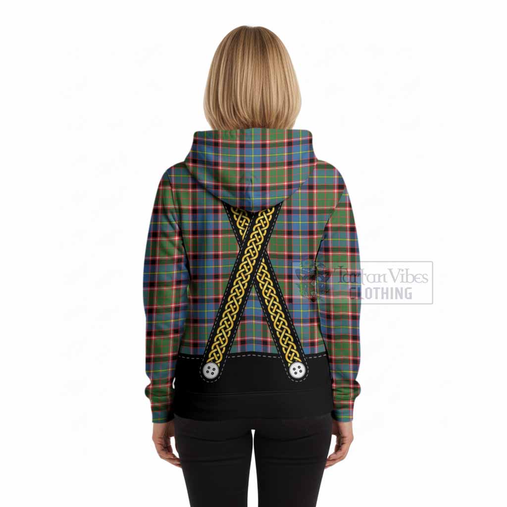 Aikenhead Tartan Lederhosen Costume Hoodie Scotland Celtic Knot Motif
