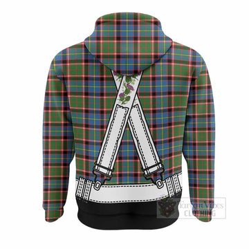 Aikenhead Tartan Lederhosen Costume Hoodie Scotland Thistle Floral