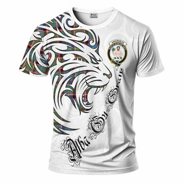 Aikenhead Tartan Lion Roar T-Shirt Alba Gu Brath with Celtic Motifs