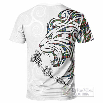 Aikenhead Tartan Lion Roar T-Shirt Alba Gu Brath with Celtic Motifs