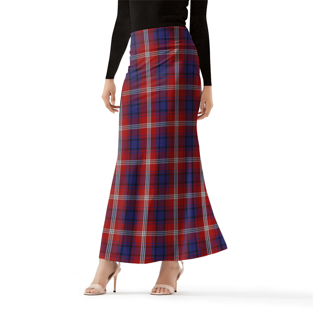 Ainslie Tartan Womens Full Length Skirt Female - Tartanvibesclothing