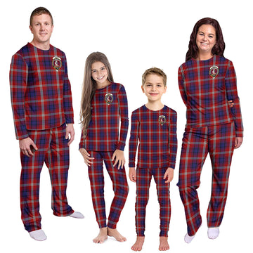 Ainslie Tartan Pajamas Family Set with Family Crest