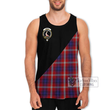 Ainslie Tartan Men's Tank Top with Family Crest and Military Logo Style Men - Tartan Vibes Clothing