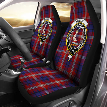 Ainslie Tartan Car Seat Cover with Family Crest One Size - Tartanvibesclothing