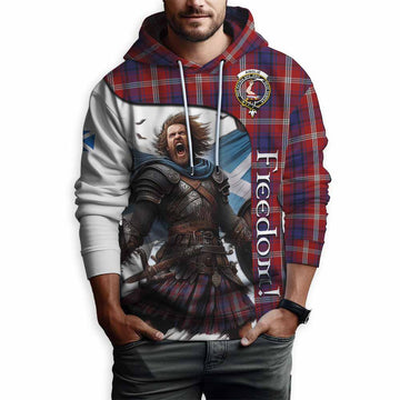 Ainslie Crest Tartan Hoodie Inspired by the Freedom of Scottish Warrior Pullover Hoodie - Tartan Vibes Clothing