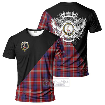 Ainslie Tartan T-Shirt with Family Crest and Military Logo Style Kid's Shirt - Tartan Vibes Clothing