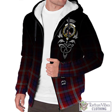 Ainslie Tartan Sherpa Hoodie Featuring Alba Gu Brath Family Crest Celtic Inspired Unisex - Tartan Vibes Clothing
