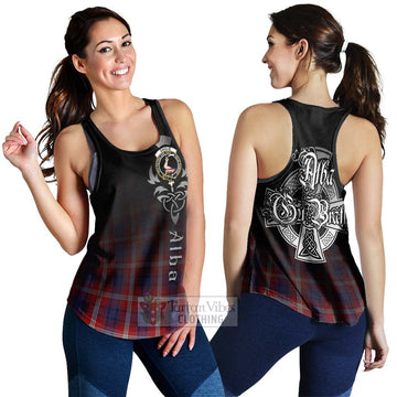 Ainslie Tartan Women's Racerback Tanks Featuring Alba Gu Brath Family Crest Celtic Inspired 4XL - Tartan Vibes Clothing