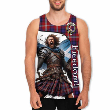 Ainslie Crest Tartan Men's Tank Top Inspired by the Freedom of Scottish Warrior Men - Tartan Vibes Clothing