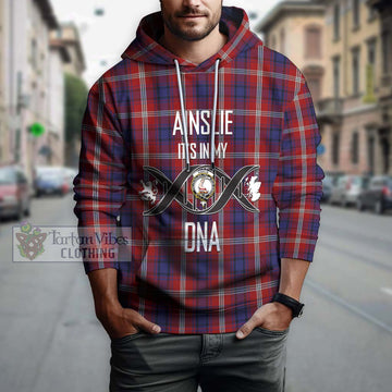 Ainslie Tartan Hoodie with Family Crest DNA In Me Style Pullover Hoodie - Tartan Vibes Clothing