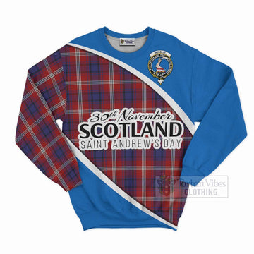 Ainslie Family Crest Tartan Sweatshirt Celebrate Saint Andrew's Day in Style Unisex - Tartan Vibes Clothing