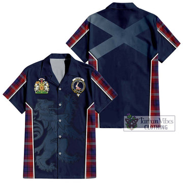 Ainslie Tartan Hawaiian Shirt with Family Crest and Lion Rampant Vibes Sport Style Kid - Tartan Vibes Clothing