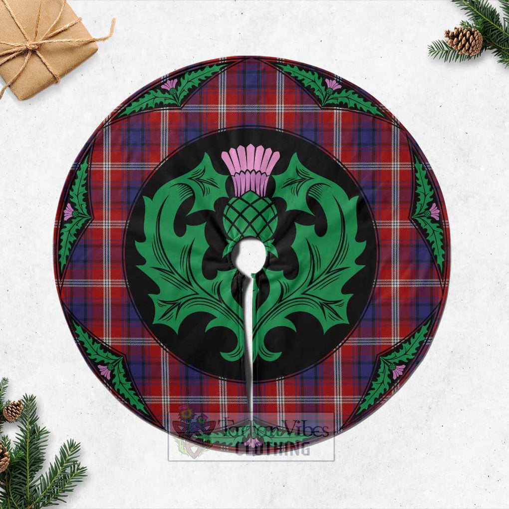 Ainslie Tartan Christmas Tree Skirt Scottish Thistle Style Casual Tree Skirts - Tartan Vibes Clothing