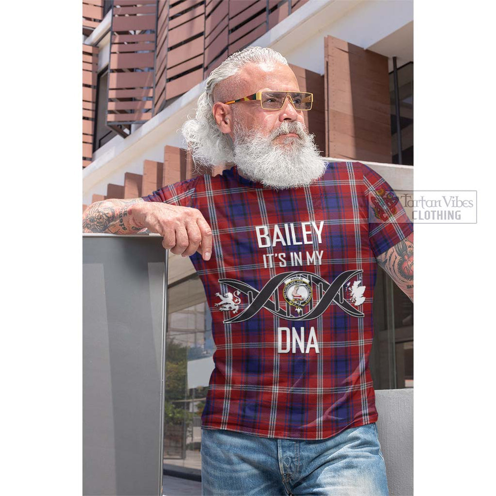 Tartan Vibes Clothing Ainslie Tartan Cotton T-shirt with Family Crest DNA In Me Style