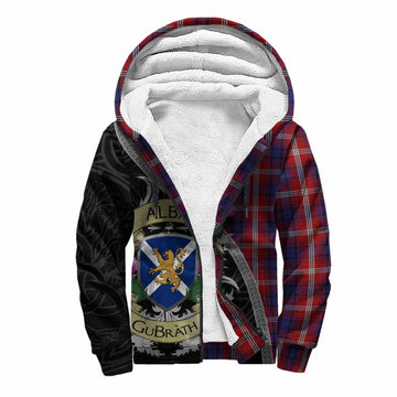 Ainslie Tartan Family Crest Sherpa Hoodie Lion Rampant Royal Thistle Shield Celtic Inspired Unisex S - Tartan Vibes Clothing