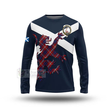 Ainslie Tartan Lion Rampant Long Sleeve T-Shirt Proudly Display Your Heritage with Alba Gu Brath and Clan Name Unisex - Tartan Vibes Clothing