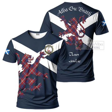 Ainslie Tartan Lion Rampant T-Shirt Proudly Display Your Heritage with Alba Gu Brath and Clan Name Kid's Shirt - Tartan Vibes Clothing