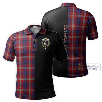 Ainslie Tartan Polo Shirt with Family Crest and Half Of Me Style Kid - Tartan Vibes Clothing
