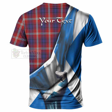 Ainslie Tartan T-Shirt with Family Crest Scotland Patriotic Style - Tartan Vibes Clothing