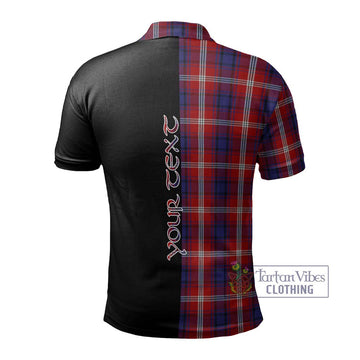 Ainslie Tartan Polo Shirt with Family Crest and Half Of Me Style - Tartan Vibes Clothing