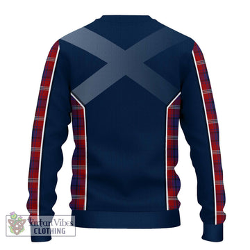 Ainslie Tartan Ugly Sweater with Family Crest and Lion Rampant Vibes Sport Style - Tartan Vibes Clothing