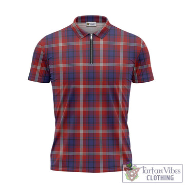 Ainslie Tartan Zipper Polo Shirt - Tartan Vibes Clothing