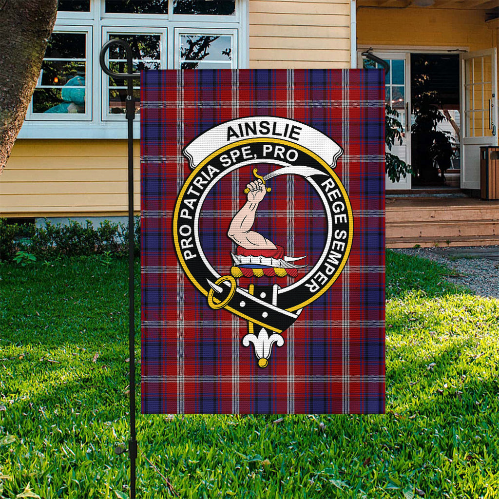 Ainslie Tartan Flag with Family Crest - Tartan Vibes Clothing