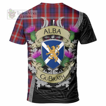 Ainslie Tartan Family Crest T-Shirt Lion Rampant Royal Thistle Shield Celtic Inspired - Tartan Vibes Clothing