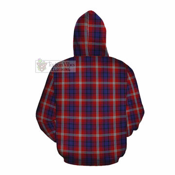 Ainslie Tartan Cotton Hoodie with Family Crest DNA In Me Style Pullover Hoodie - Tartan Vibes Clothing