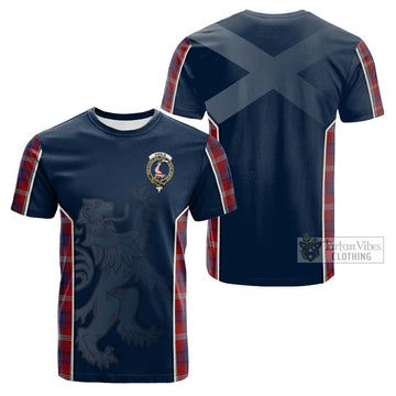 Ainslie Tartan Cotton T-shirt with Family Crest and Lion Rampant Vibes Sport Style Kid's Shirt - Tartan Vibes Clothing