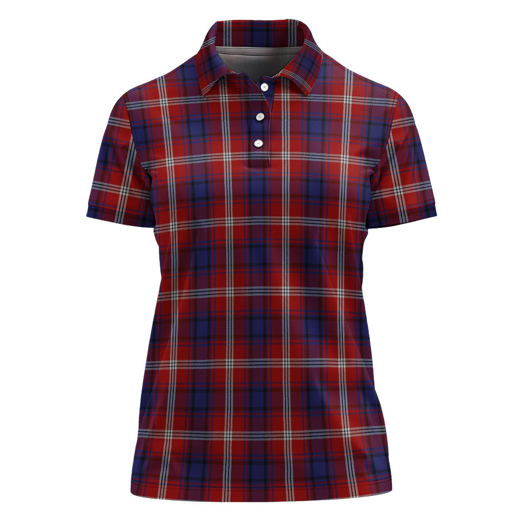 Ainslie Tartan Polo Shirt For Women - Tartanvibesclothing