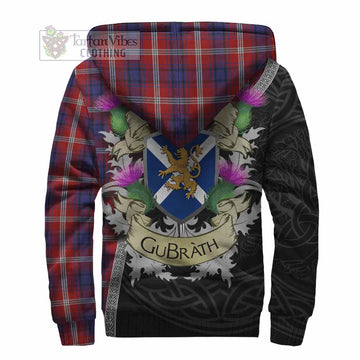 Ainslie Tartan Family Crest Sherpa Hoodie Lion Rampant Royal Thistle Shield Celtic Inspired - Tartan Vibes Clothing