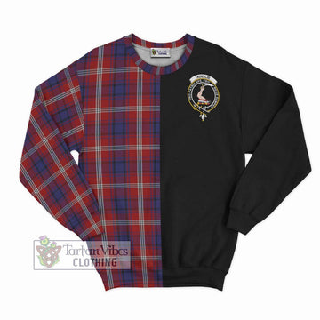 Ainslie Tartan Sweatshirt with Family Crest and Half Of Me Style - Tartan Vibes Clothing