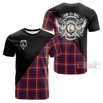 Ainslie Tartan Cotton T-shirt with Family Crest and Military Logo Style Kid's Shirt - Tartan Vibes Clothing