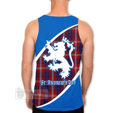 Ainslie Family Crest Tartan Men's Tank Top Celebrate Saint Andrew's Day in Style - Tartan Vibes Clothing