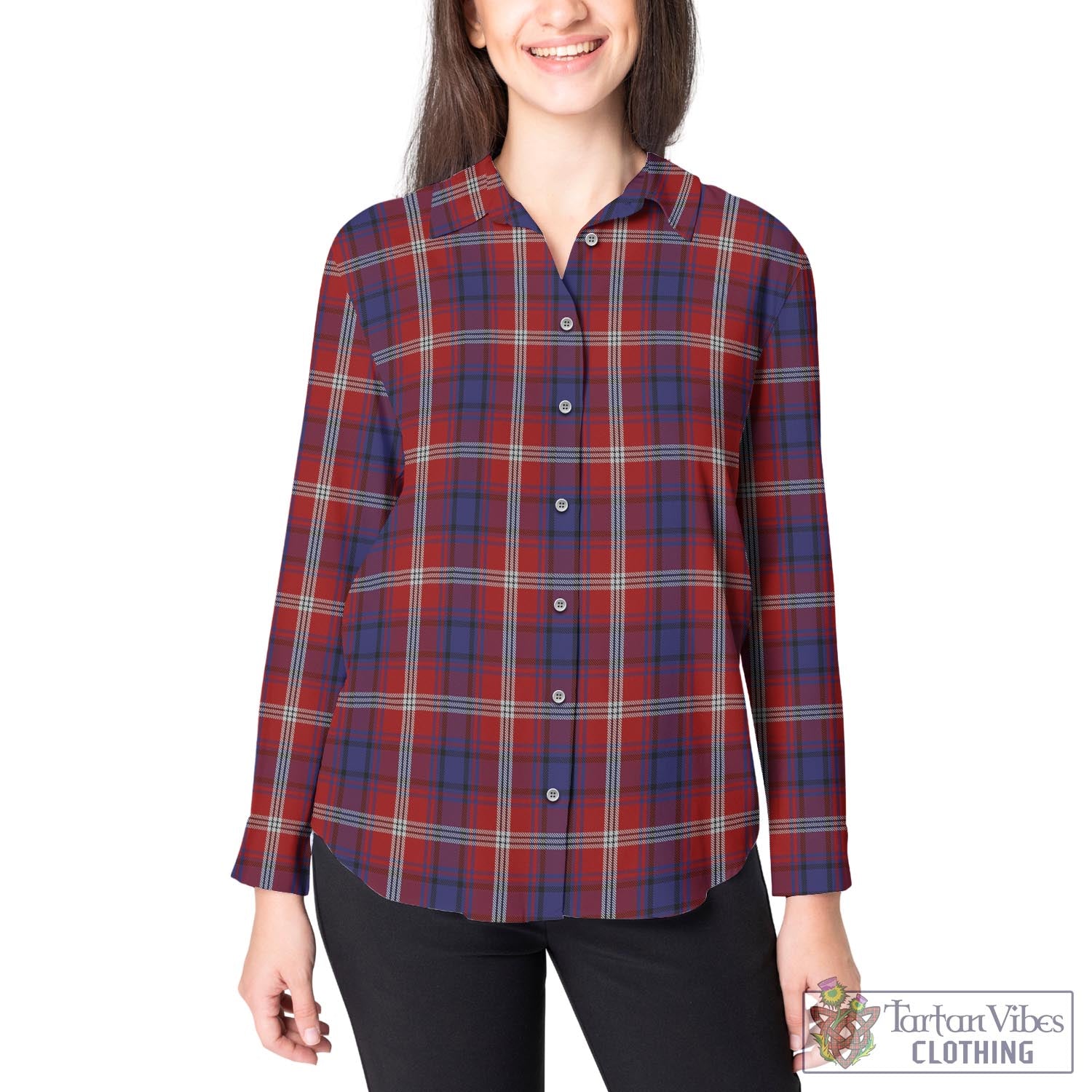 Ainslie Tartan Women's Casual Shirt - Tartan Vibes Clothing