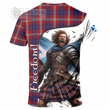 Ainslie Crest Tartan T-Shirt Inspired by the Freedom of Scottish Warrior - Tartan Vibes Clothing
