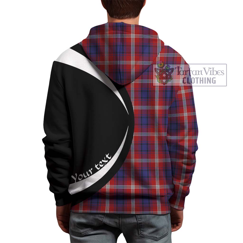 Ainslie Tartan Hoodie with Family Crest Circle Style - Tartan Vibes Clothing