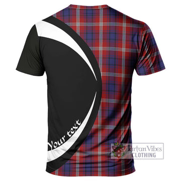Ainslie Tartan T-Shirt with Family Crest Circle Style - Tartan Vibes Clothing