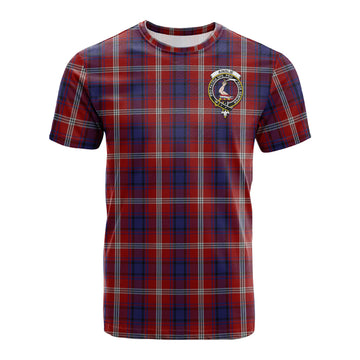 Ainslie Tartan T-Shirt with Family Crest - Tartan Vibes Clothing