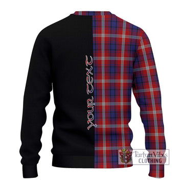 Ainslie Tartan Ugly Sweater with Family Crest and Half Of Me Style - Tartan Vibes Clothing