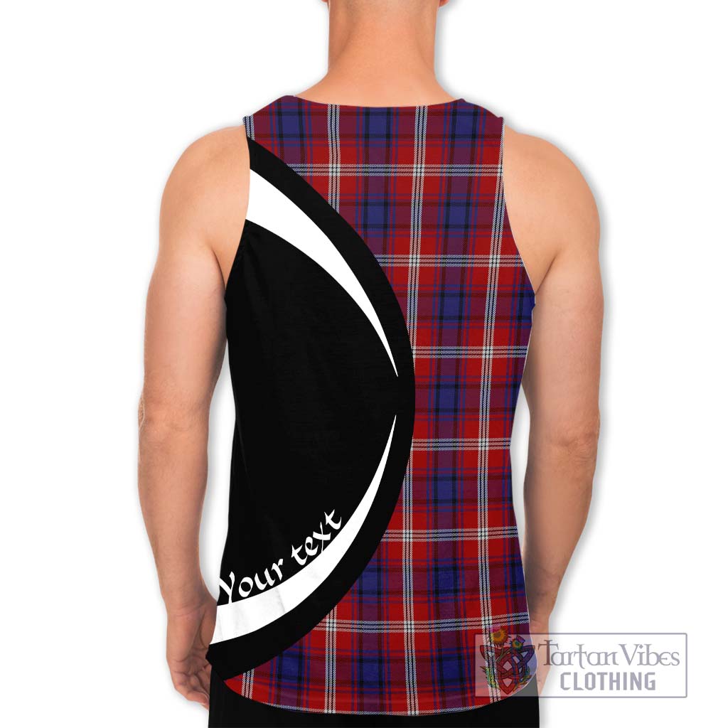 Ainslie Tartan Men's Tank Top with Family Crest Circle Style - Tartan Vibes Clothing