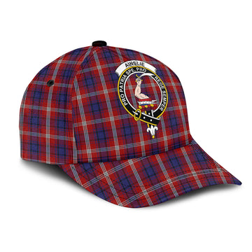 Ainslie Tartan Classic Cap with Family Crest